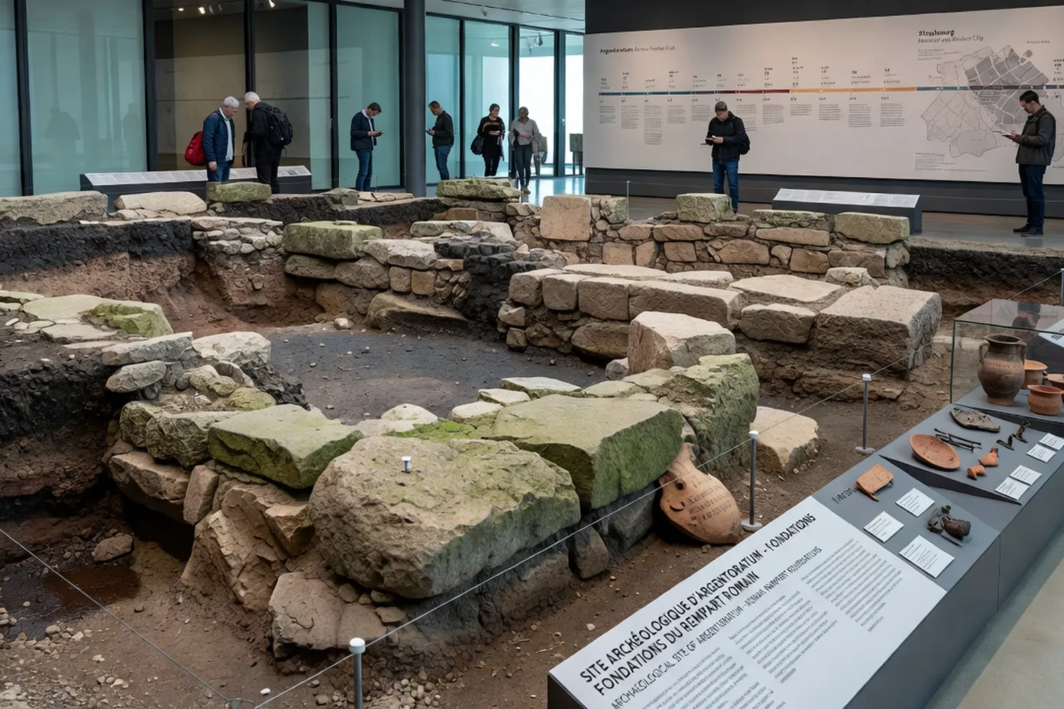 Fondations romaines d'Argentoratum sous Strasbourg