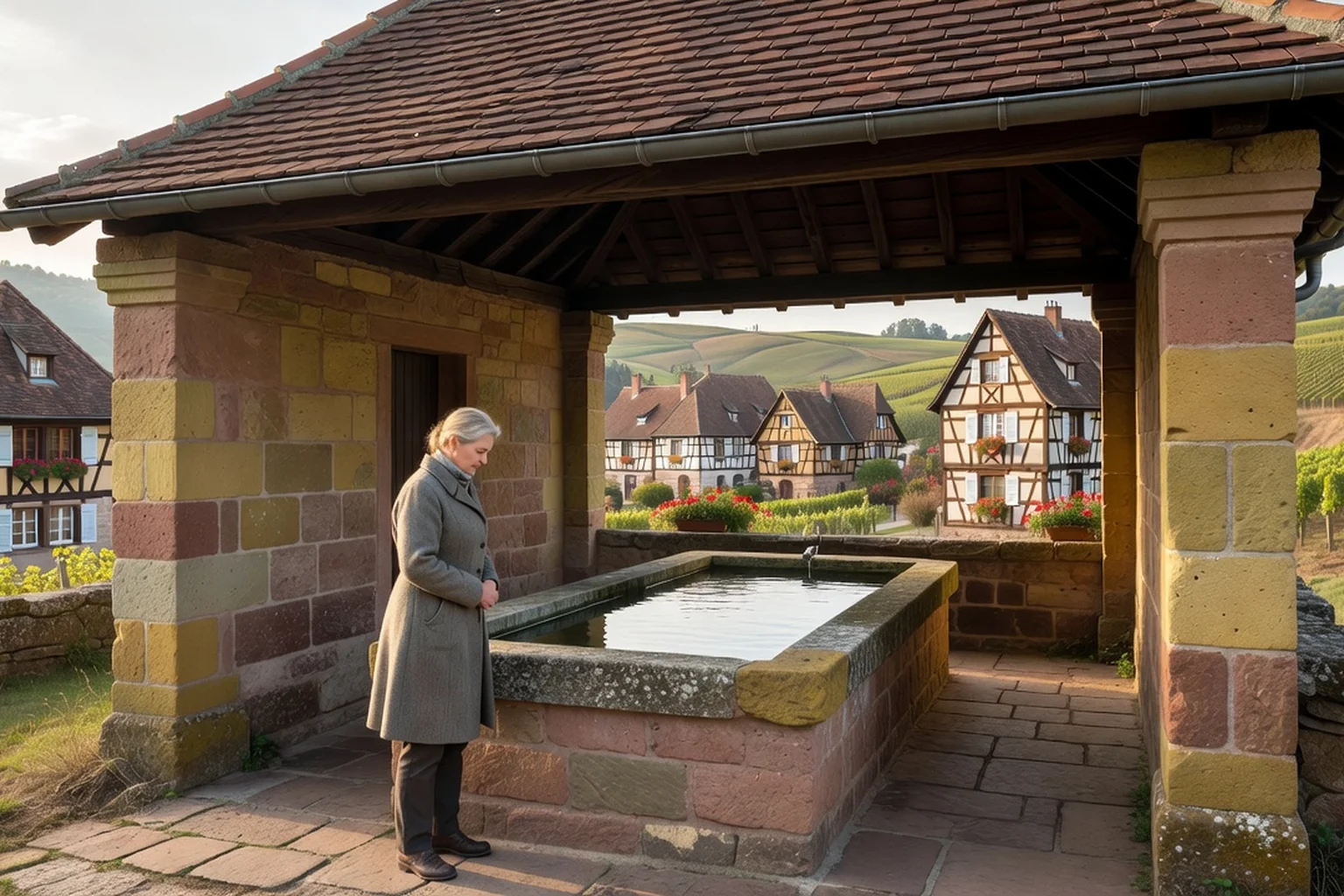 Fontaines et lavoirs d'Alsace : le petit patrimoine hydraulique des villages